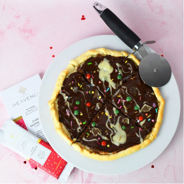 Vegan Low Sugar Chocolate Pizza